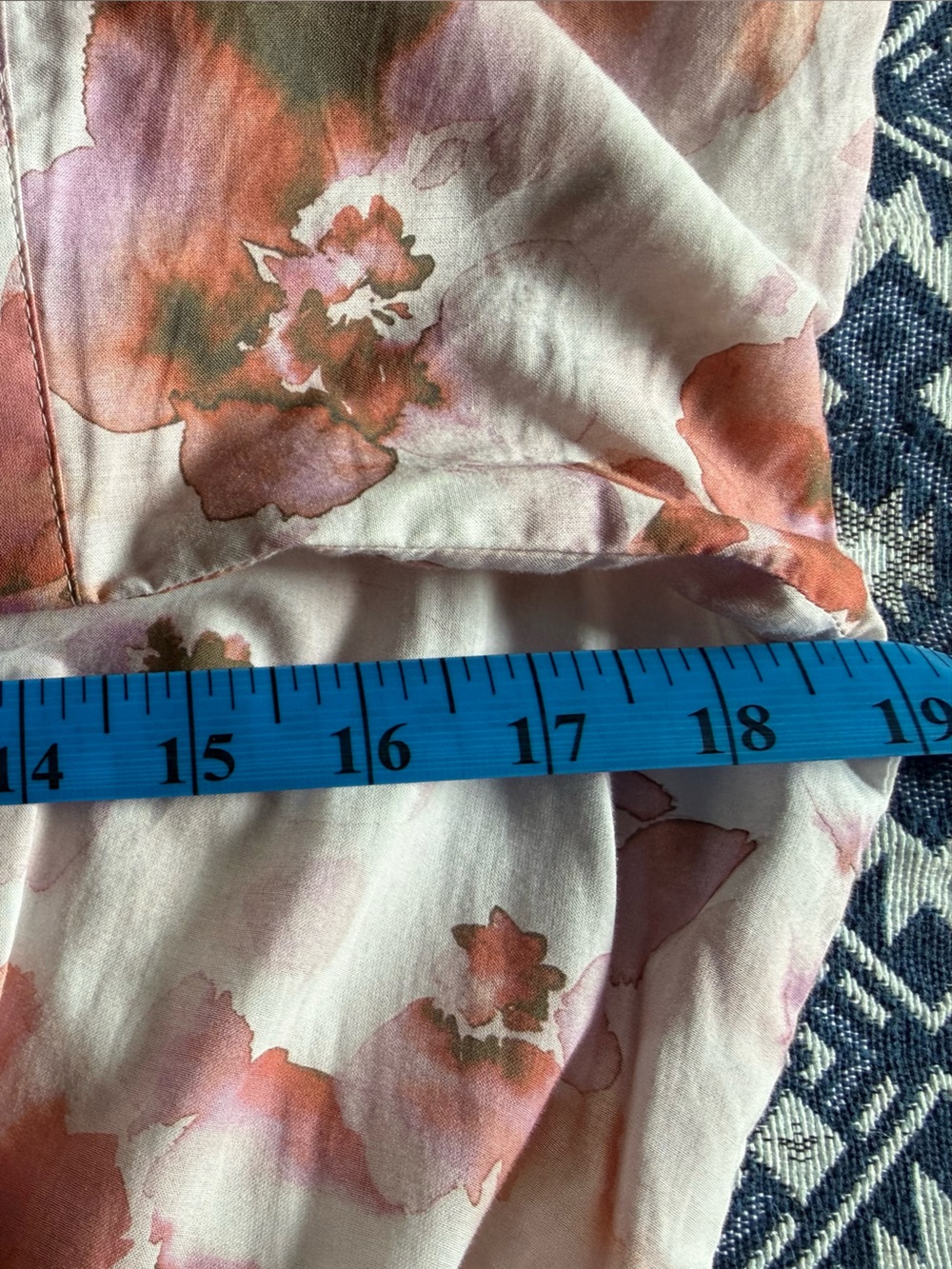Calvin Klein Blush Floral Shirt-Collar Midi Dress - Picture 9 of 10